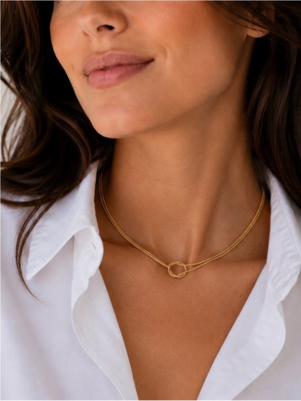 New! Gold Petite Knot Necklace (3032) NWOT